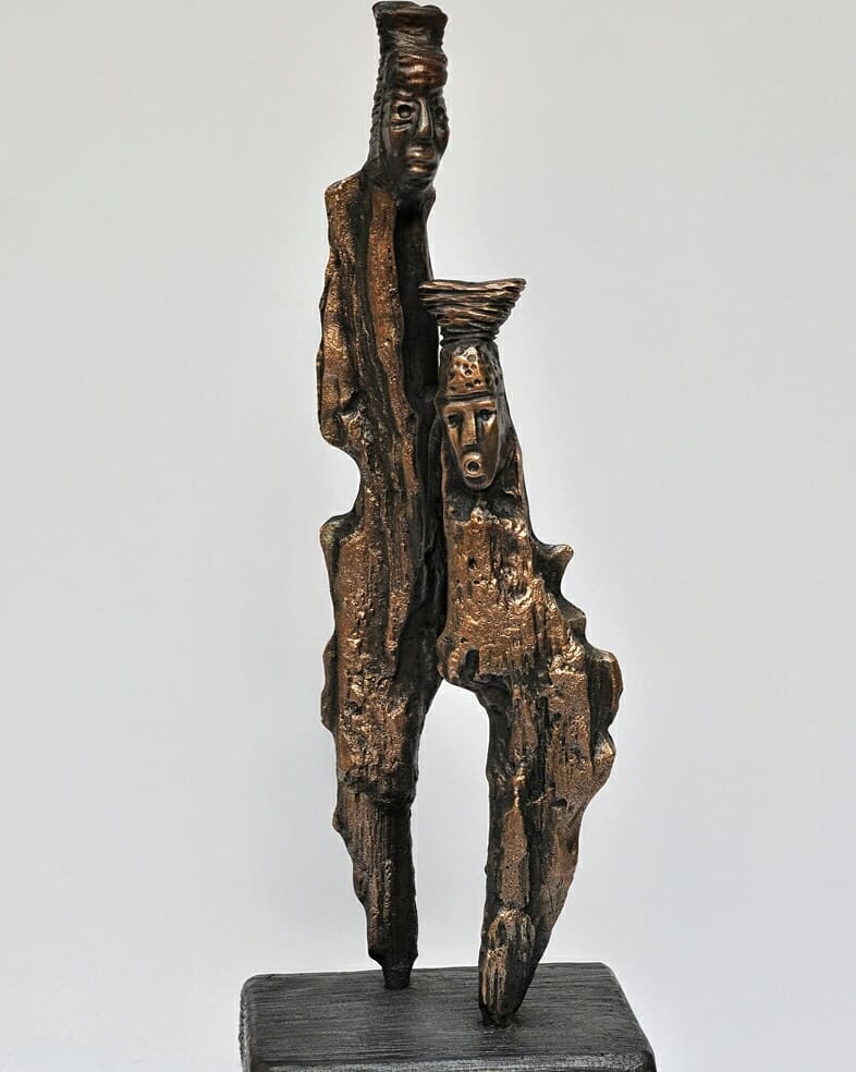 les-helenes-sculpture-gravure-antibes-galerie-bronze-la-traversee
