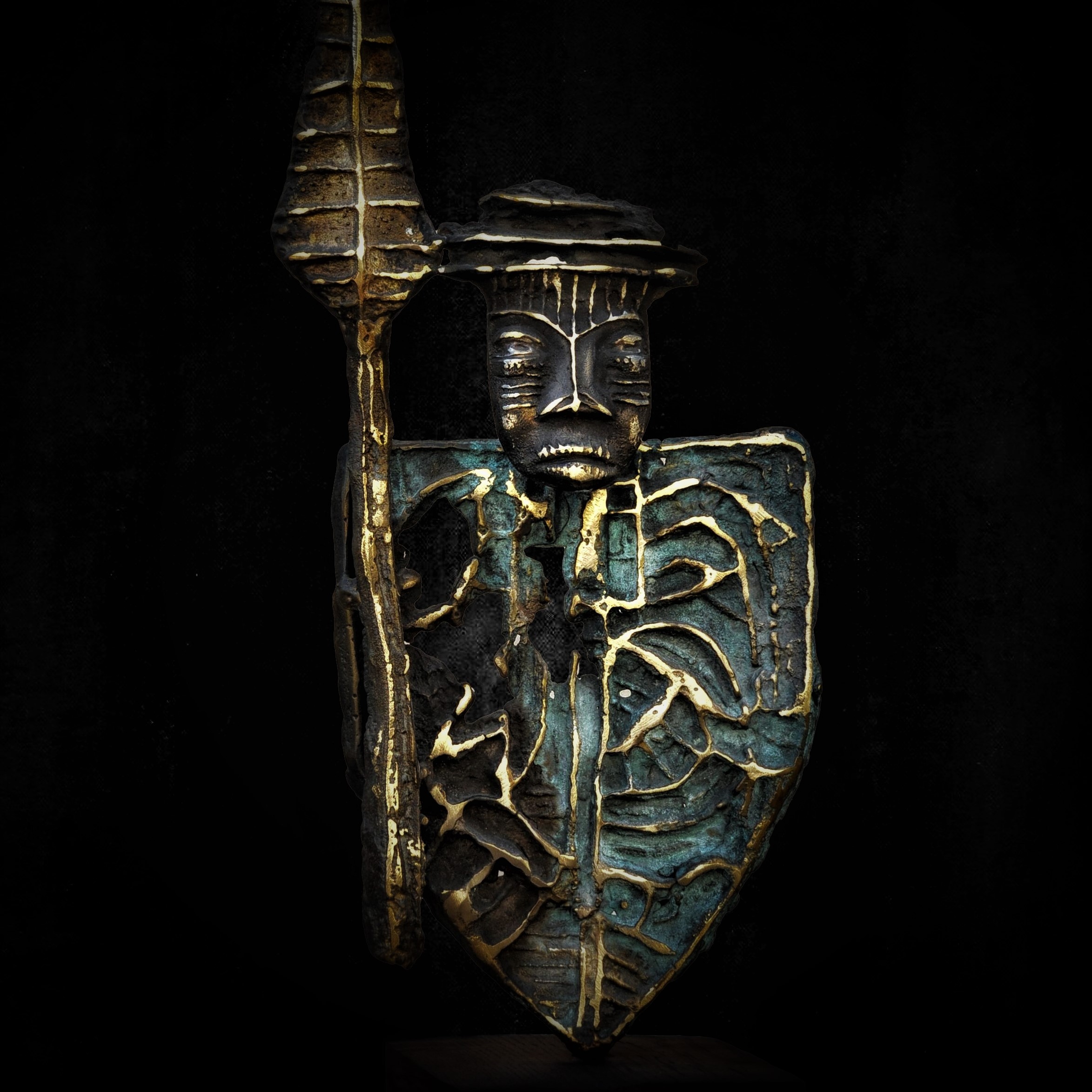 les-helenes-sculpture-gravure-antibes-galerie-bronze-le-gardien