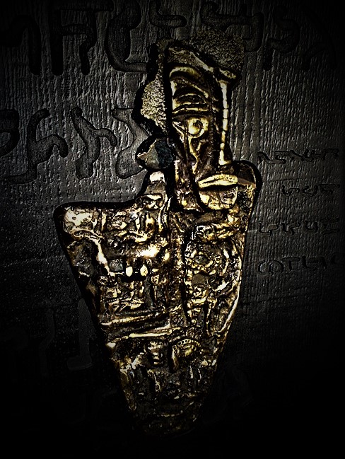 les-helenes-sculpture-gravure-antibes-galerie-totem-IndianWall-Details