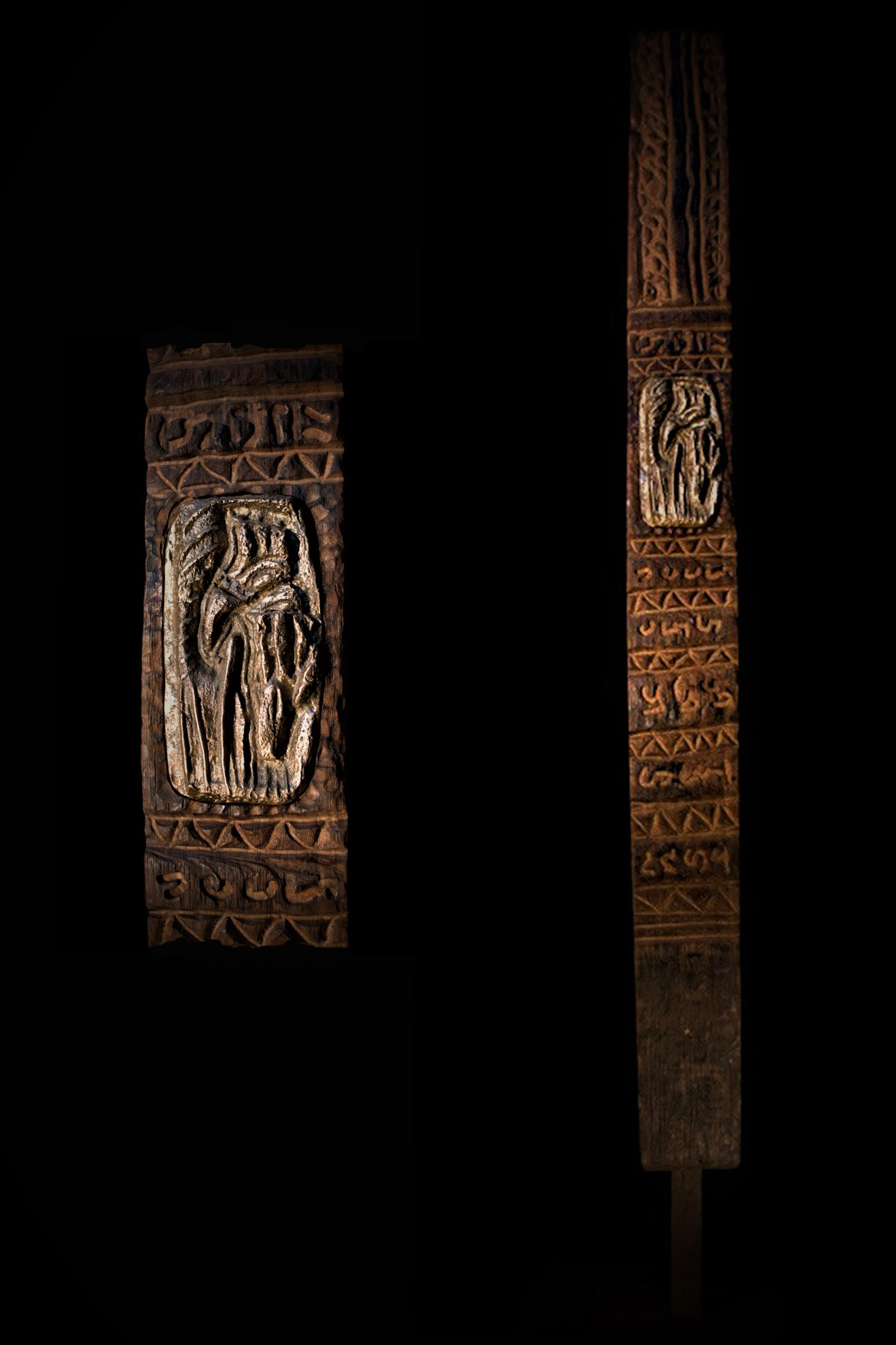 les-helenes-sculpture-gravure-antibes-galerie-totem-le-gardien