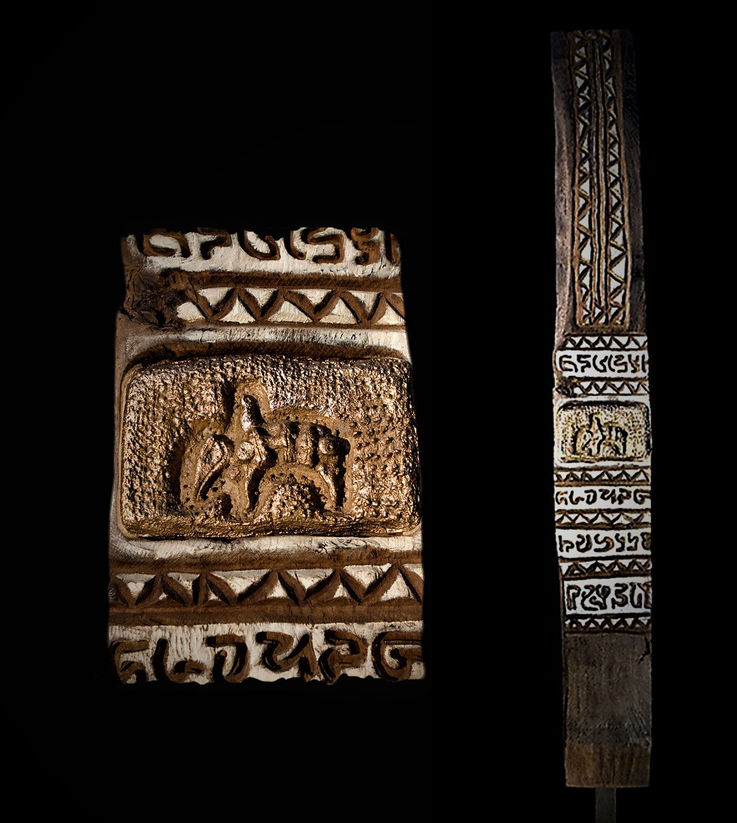 les-helenes-sculpture-gravure-antibes-galerie-totem-le-pythecantrope