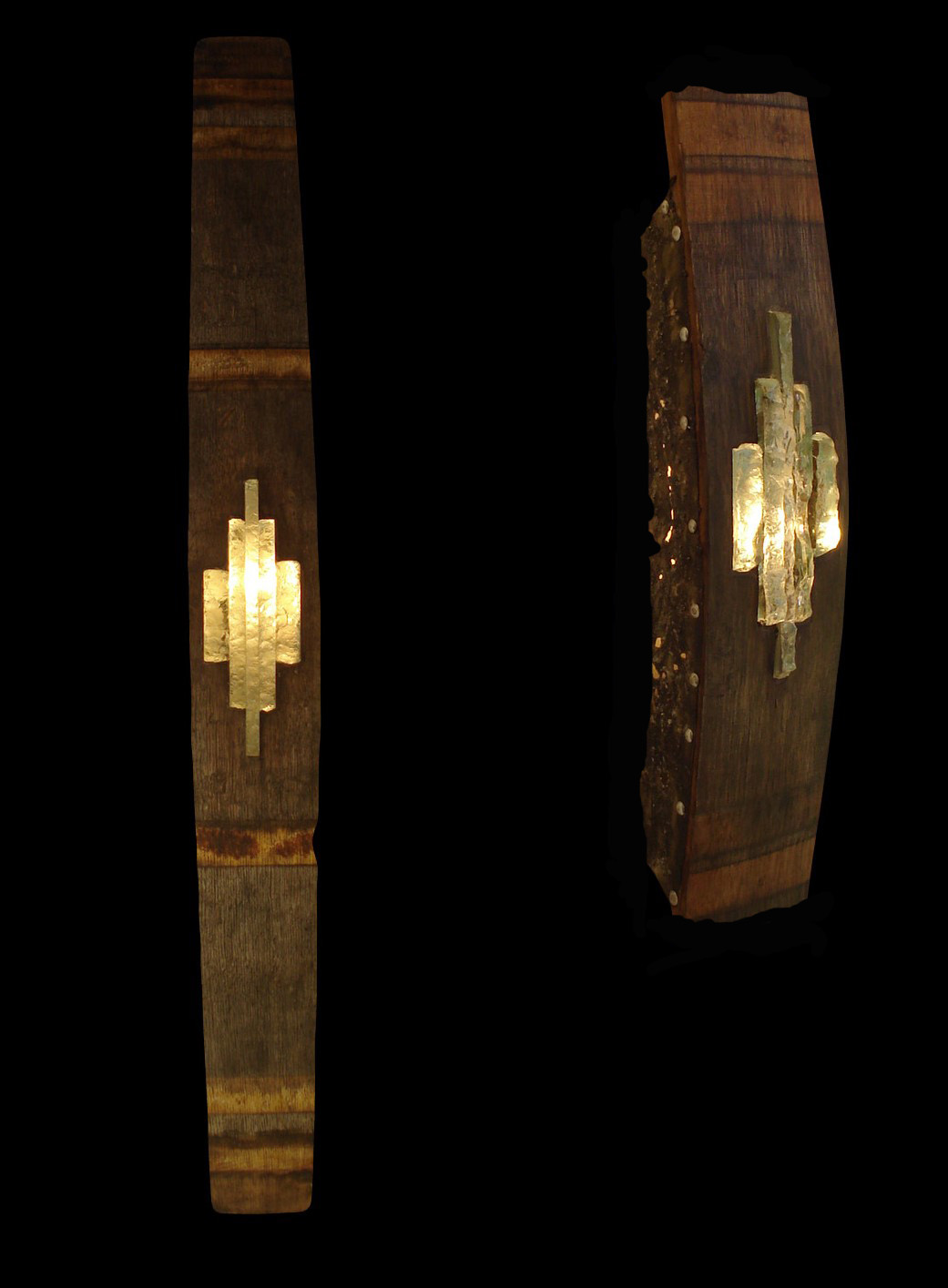 les-helenes-sculpture-gravure-antibes-galerie-totem-tonneau-lumineux