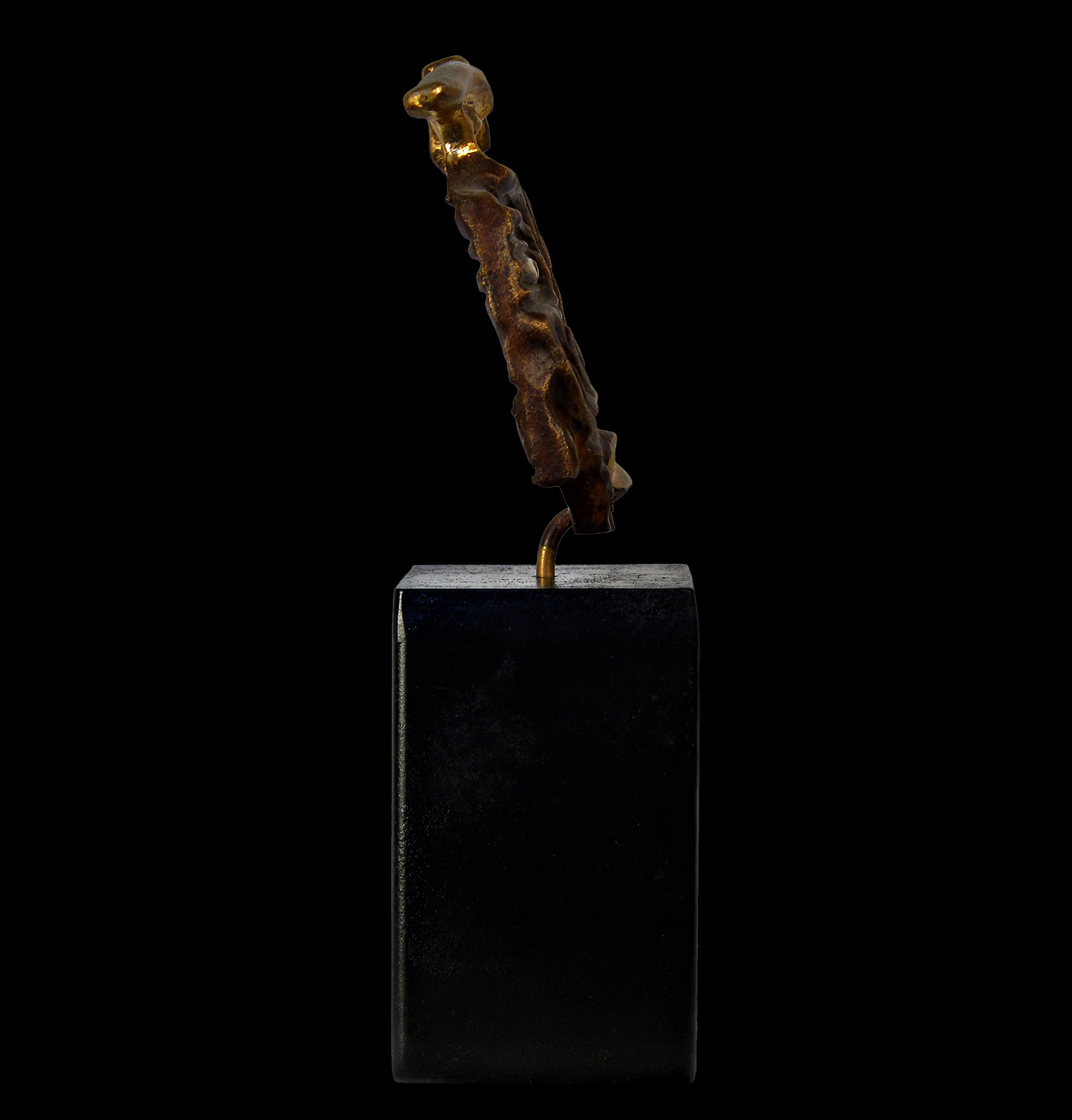 Sculpture Bronze "Le Colombien" créée par Les Hélènes, duo de sculpteures à Antibes, French Riviera. Socle acier