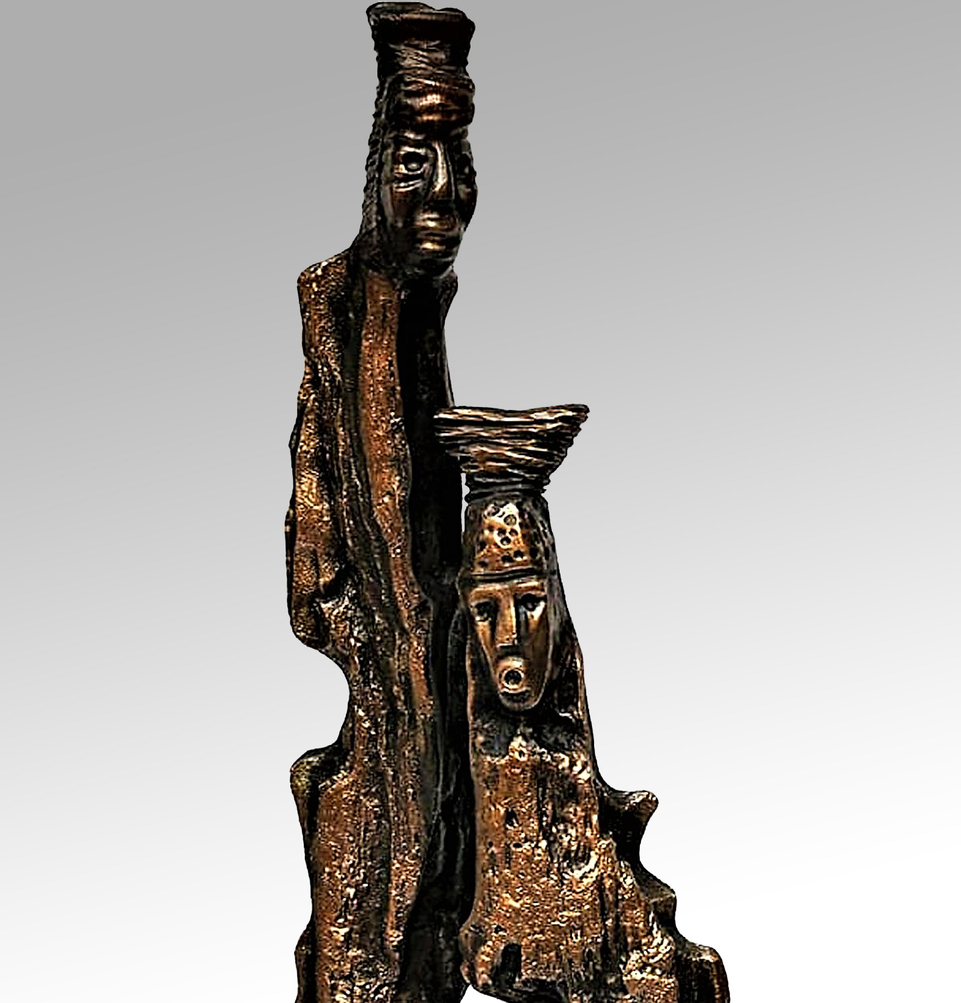 Sculpture en bronze, créée par le duo de sculptrices Les Hélènes à Antibes - Pièce unique