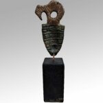 Sculpture bronze l'Inca - Les Hélènes - Duo de sculptrices à Antibes - Pièce unique