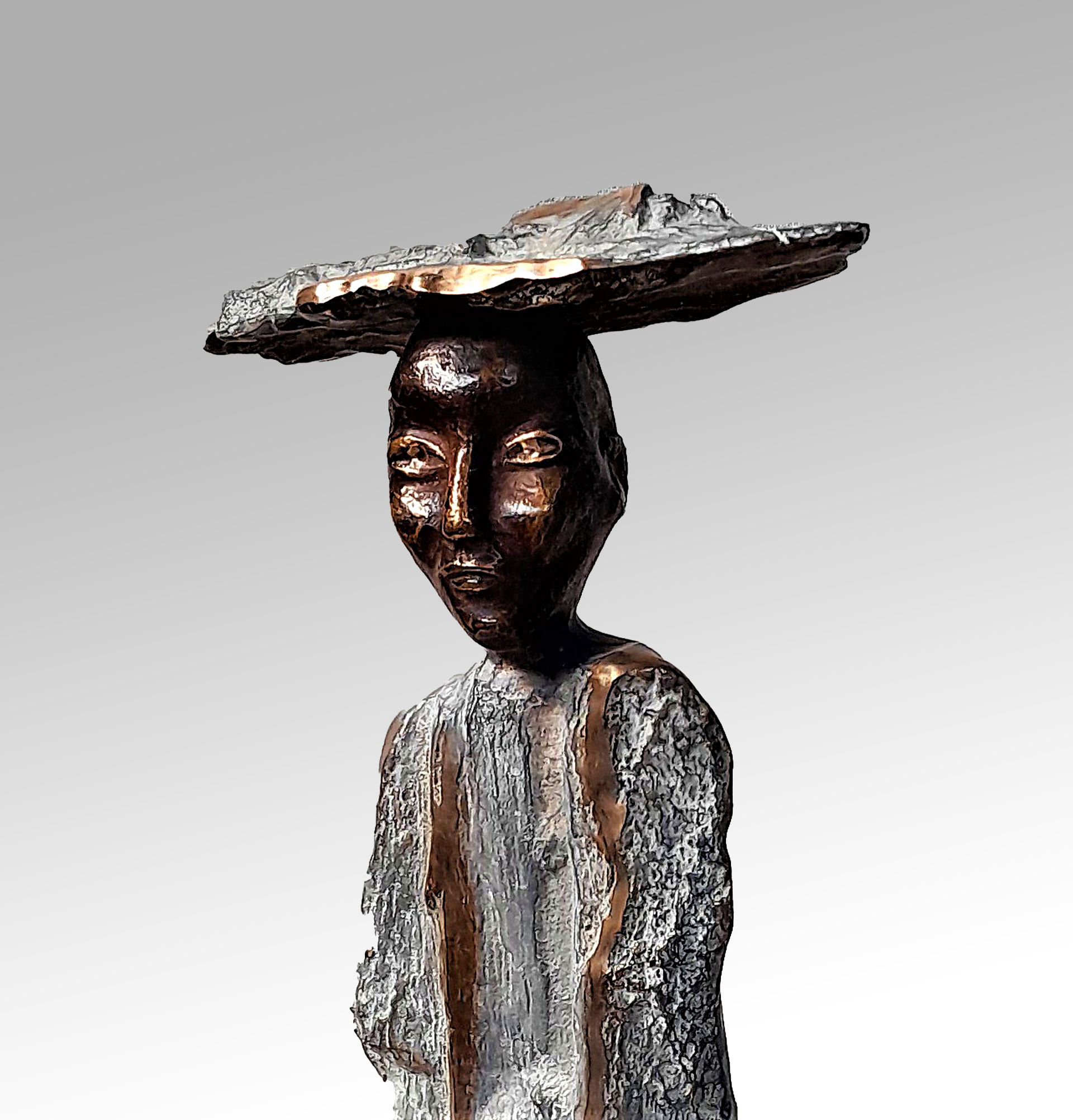 Sculpture bronze - L'intemporelle - Les Hélènes - Antibes - Pièce unique