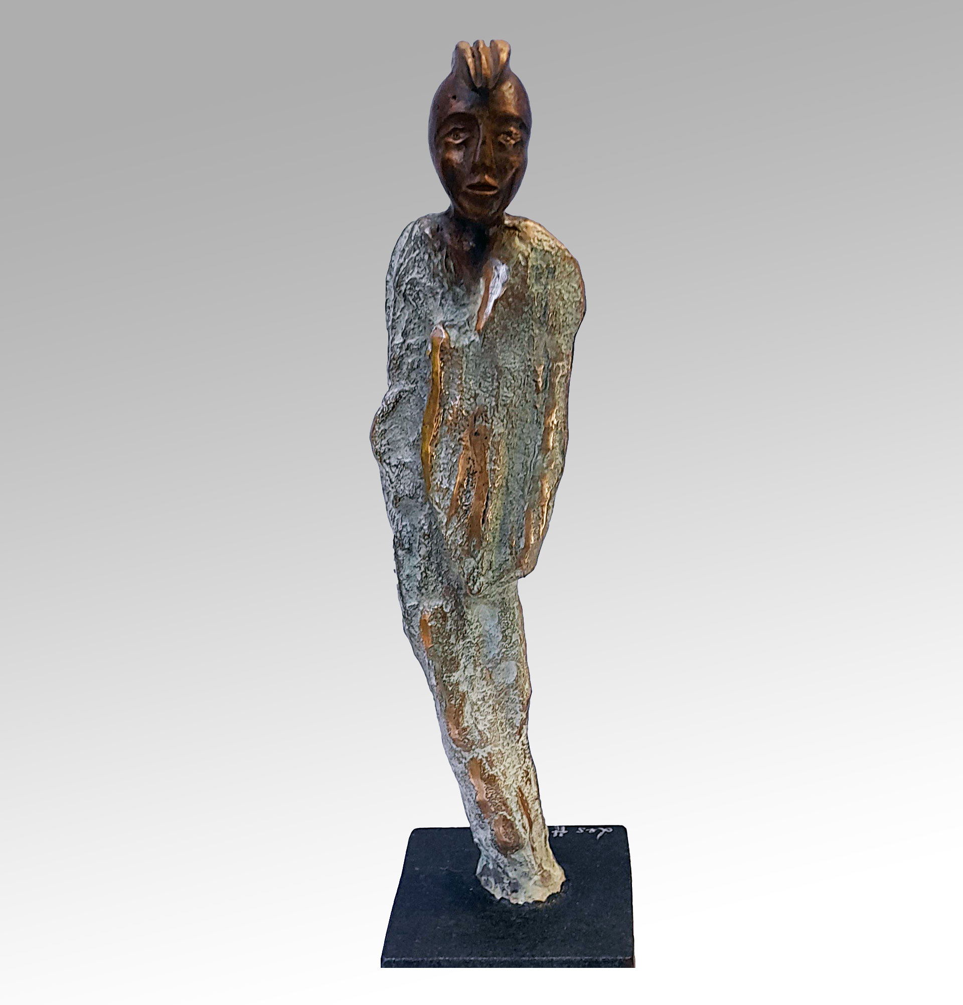 Sculpture bronze Contemporaine -statue homme- créée par Les Hélènes-sculpture Antibes - Pièce unique