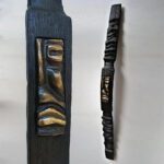 Tiki- totem art contemporain- totem art - Sculpture mural bois -sculpture bronze - Les Hélènes - Sculpture Antibes